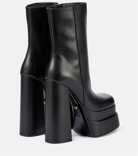 versace intrico leather ankle boots dupe|Versace cowboy boots.